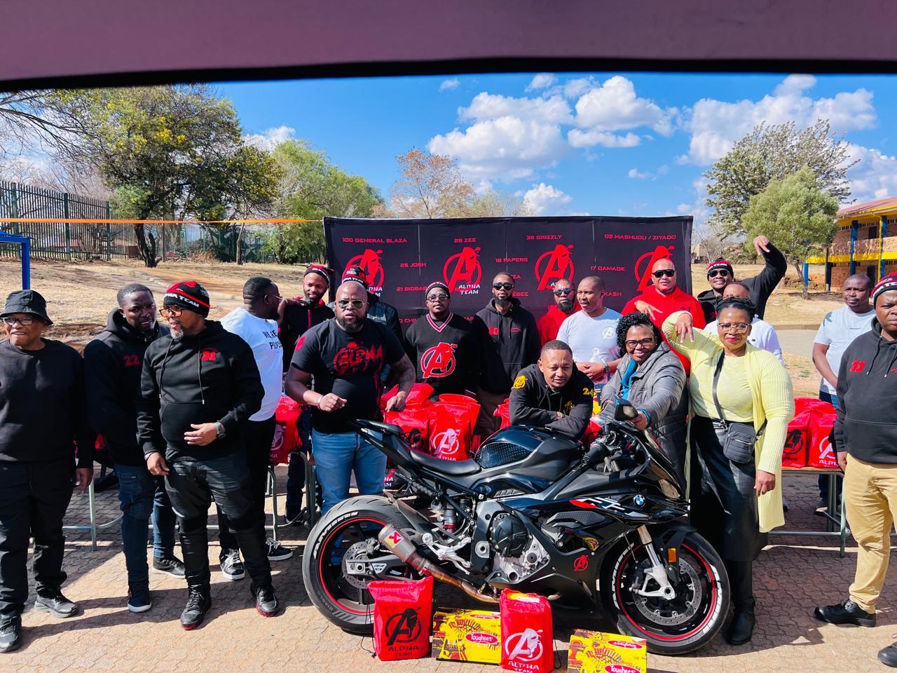 Alpha Team crew after the drive